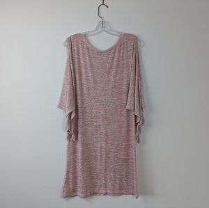 Lavon Cozy Knit Loungewear Dress with Batwing Sleeves - Size S